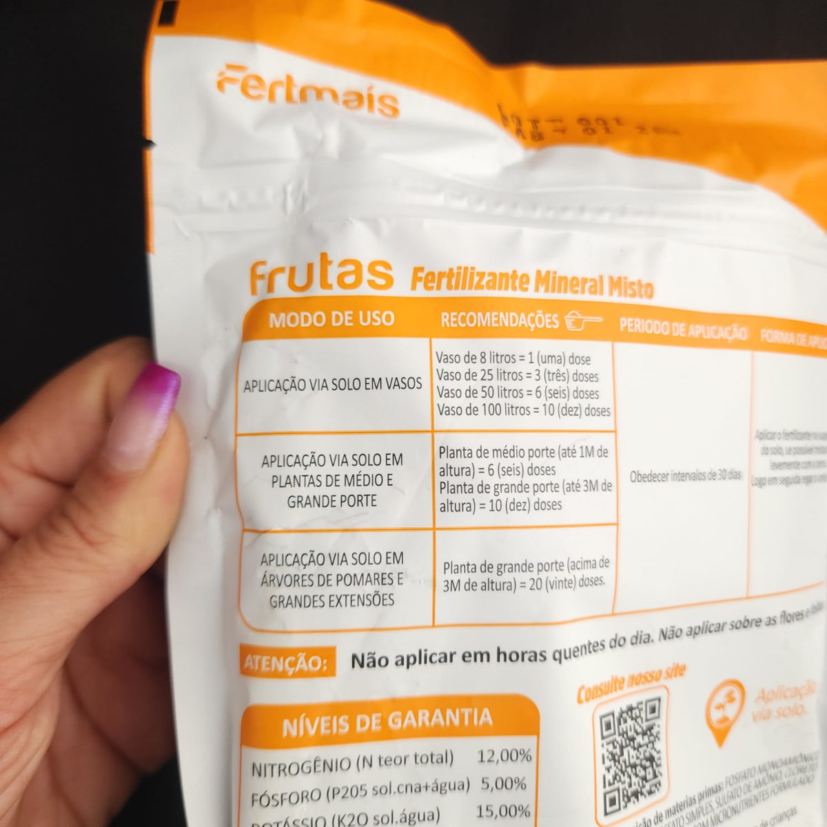 FERTMAIS FRUTAS 12-5-15 | ADUBO - Apolonia Grade